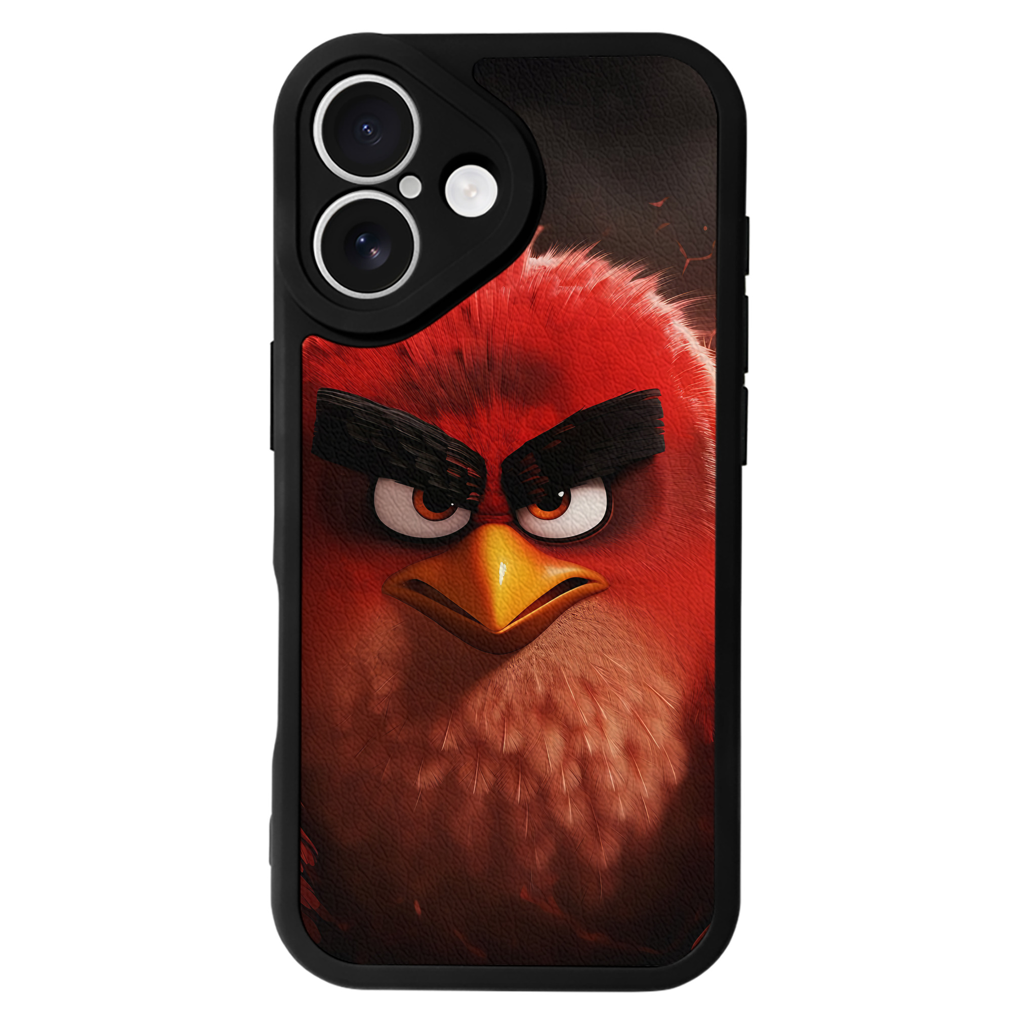 （画像用） Angry Birds アングリーバード 【iPhone 16シリーズ対応】シリコンスマホケース（レザー調） 材質：シリコン